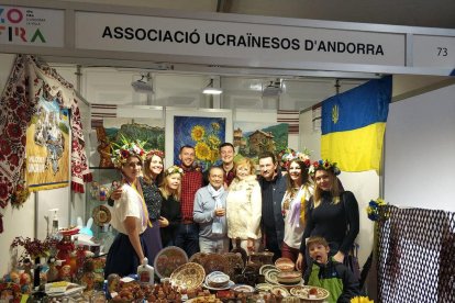 El cònsol honorari amb l’associació d’ucraïnesos en una foto d’arxiu.