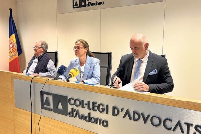 Pujadas, Baixench i Bellera a la presentació d’ahir.