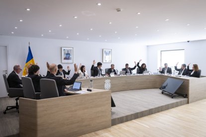 El consell de comú d’Andorra la Vella celebrat ahir.