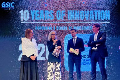 Judit Hidalgo i Marc Saura van recollir el premi a l'Andorra Sports Innovation Hub
