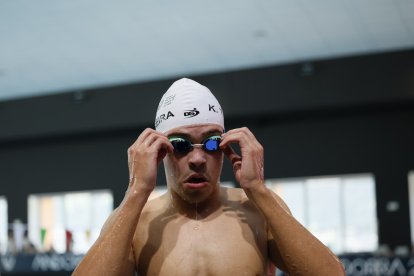 Kevin Teixieira durant la final dels 800 metres lliures