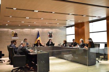 Un moment de la sessió de consell de comú d’Ordino.