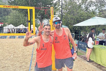 Xavi Folguera i Abel Bernal, ahir.