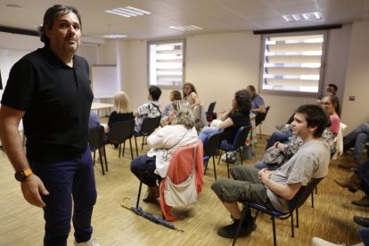 El president del Sipaag, Salus Chato, a l’assemblea d’ahir.