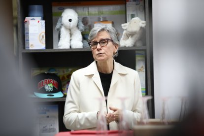 La presidenta de Càritas Andorrana, a la inauguració del Rober.
