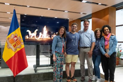 La visita que ha tingut lloc aquest divendres al matí al comú d'Ordino.