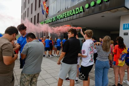 Aficionats de l'FC Andorra a Ponferrada