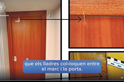 El vídeo en què la policia dona els consells per evitar robatoris.