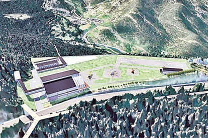 Simulació de l’heliport.