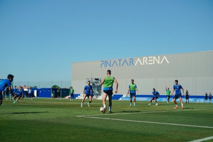 L’FC Andorra, entrenant l’estiu passat al Pinatar Arena.