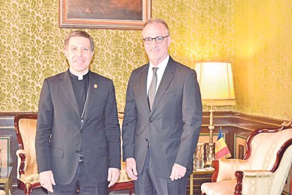 El Copríncep episcopal amb l’ambaixador.