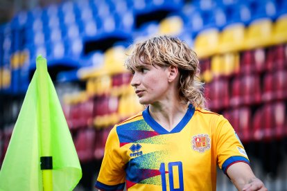 Maria Ruzafa, futbolista de la selecció andorrana