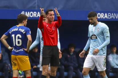 Álvaro Peña, en un duel amb l’FC Andorra.