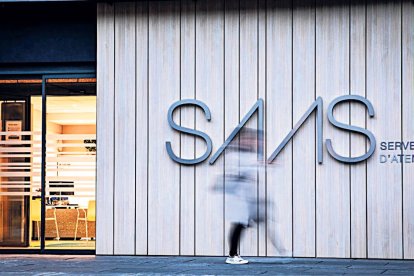 La façana de l’hospital.