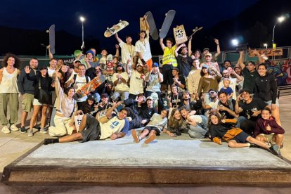 Participants en l’Open d’‘skate’.