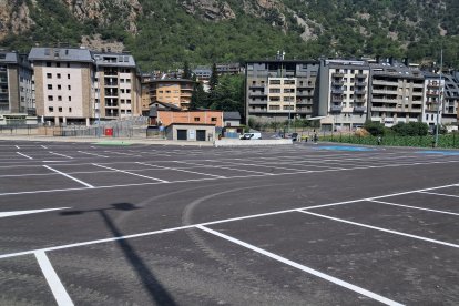 L'aparcament de Canrodes
