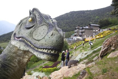 Una de les escultures dels jardins de Juberri.