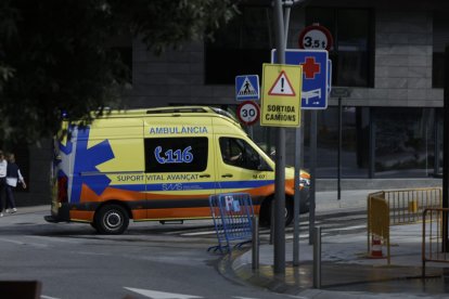Una ambulància del SAAS.
