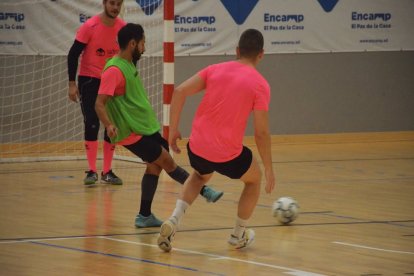 Entrenament de l’equip.