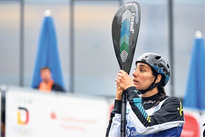 Mònica Doria, després de les ‘semis’ de caiac.