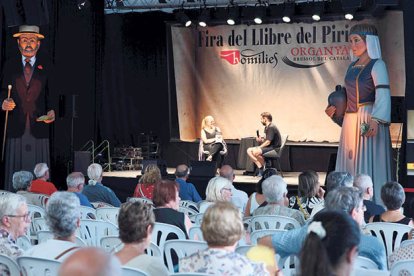 L’editor David Gálvez, entrevistat per Noemí Rodríguez a la Fira d’Organyà de l’any passat.