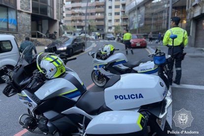 Agents de la policia realitzant controls