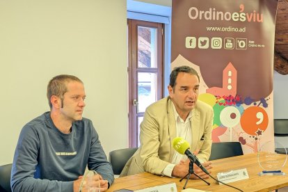 Lluís Bigordà i Jordi Serracant durant la presentació del torneig