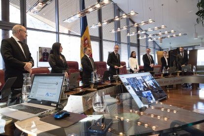 Una sessió del consell de comú de Canillo.