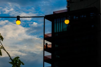 Una de les torres d’habitatges d’Escaldes-Engordany.