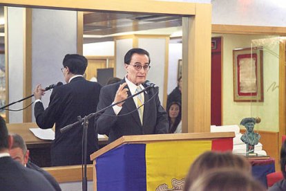Joan Burgués a l’entrega del Fiter i Rossell.