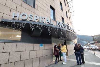 L’entrada de l’hospital de Meritxell.