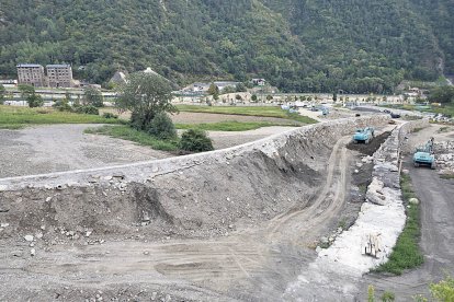 Els treballs de construcció del complex Margineda Park.