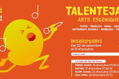 Cartell de la 9a edició del Talentejant