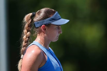 Vicky Jiménez durant l’US Open.