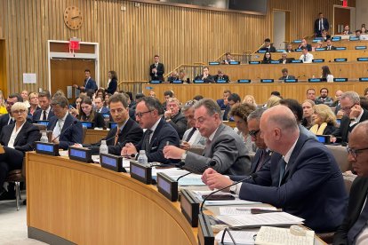 El cap de Govern, Xavier Espot, durant la cinquena Cimera de Crimea.