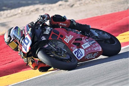 Xavi Cardelús a Motorland, ahir.