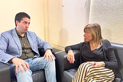 Trobada entre Joan Barrera i Conxita Marsol.