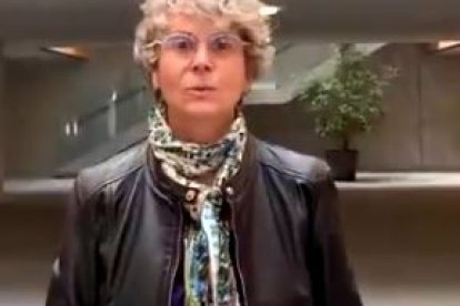 Susanna Vela, en el vídeo del PS.