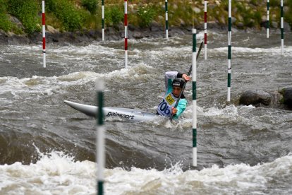 Mònica Doria, en un entrenament.