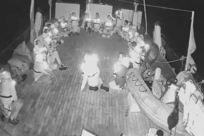 La flotilla amb aliments