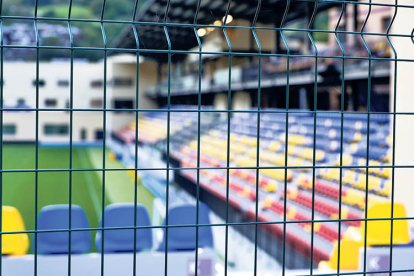 La graderia de l’Estadi de la FAF a Encamp.