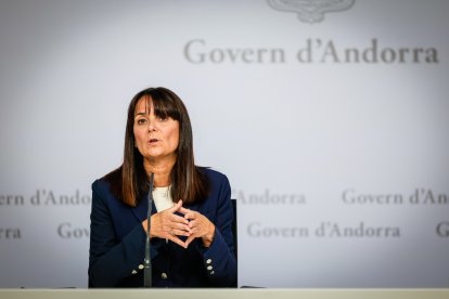 Mònica Bonell en roda de premsa