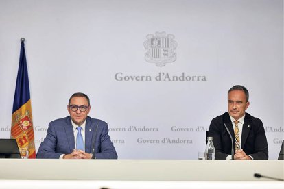 Josep Anton Bardina i Alain Cabanes durant la presentació del projecte.