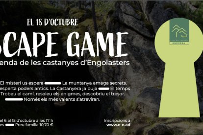 Cartell de l'Escape Game d'Engolasters
