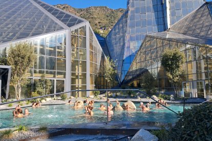 Els veïns d’Escaldes celebrant el Dia de l’escaldenc i l’escaldenca.