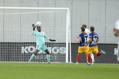 Jesús Owono, al duel contra el Leganés.