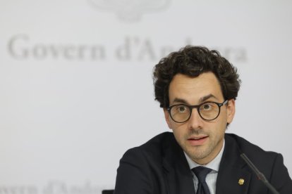 Guillem Casal en la roda de premsa d'aquesta tarda