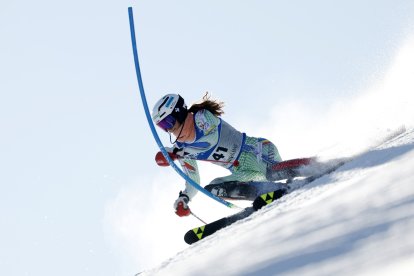 Carla Mijares, durant l’eslàlom del Mundial.