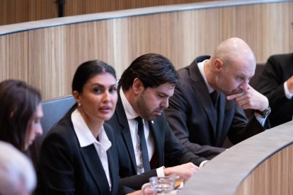 Carine Montaner i Marc Monteagudo al Consell General aquest matí