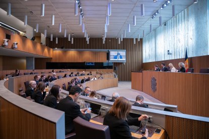 Un moment de la sessió de Consell General.